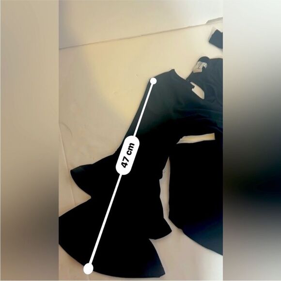 Joseph Ribkoff Belle Sleeve Tunic Style Stretchy Black top woman size 6 #182208 - Picture 8 of 8